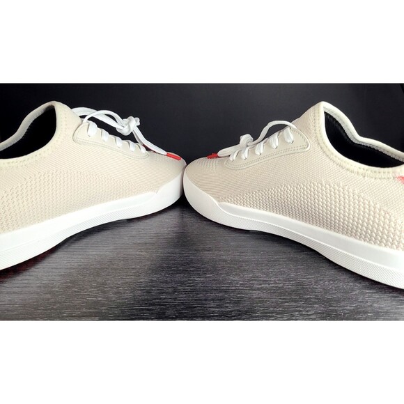 Vessi Weekend Waterproof Shoes Sneakers Cream Beige/Hot Pink Mens 9 - NEW, RARE